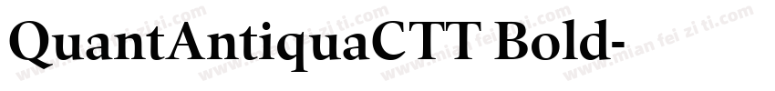 QuantAntiquaCTT Bold字体转换